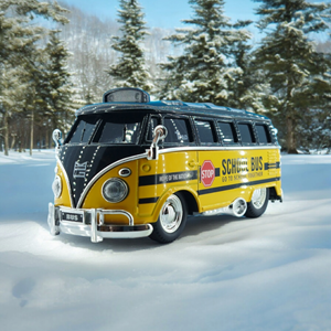 اسباب بازی ماشین فلزی فولکس اتوبوس مدرسه دودزا School Bus_اسباب بازی